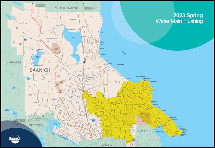2023 spring watermain flushing map