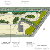 Small portion of Quick's Bottom Arboretum plan