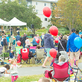 Group of people at a Saanich Parks event