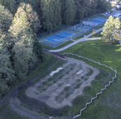 McMinn Park bike skills park aerial view
