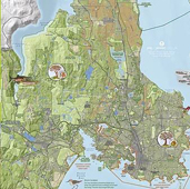 Greater Victoria Nature in the City Map: A Guide to Many Adventures.