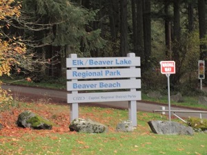 CRD Elk and Beaver Lake Park Sign