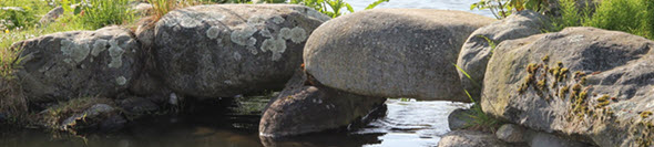 Stone bridge over phone in Cedar Hill Park